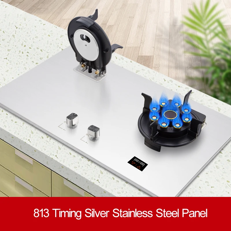 Household Double Stove Liquefied Gas Stove Embedded Kitchen Household Gas Environmental Protection And Energy Saving