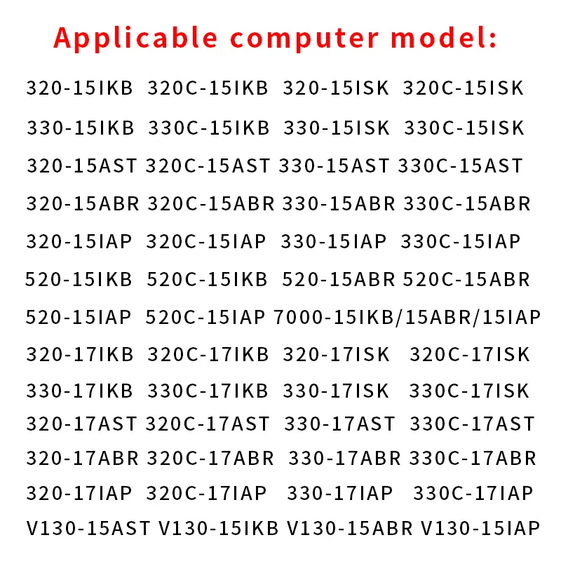  ̱ þƾ Ʈ Ű  Ideapad 330C-15IKB 520-15IKB 7000-15 V130-15ABR/IAP/AST 320-17IAP 320C-15IKB