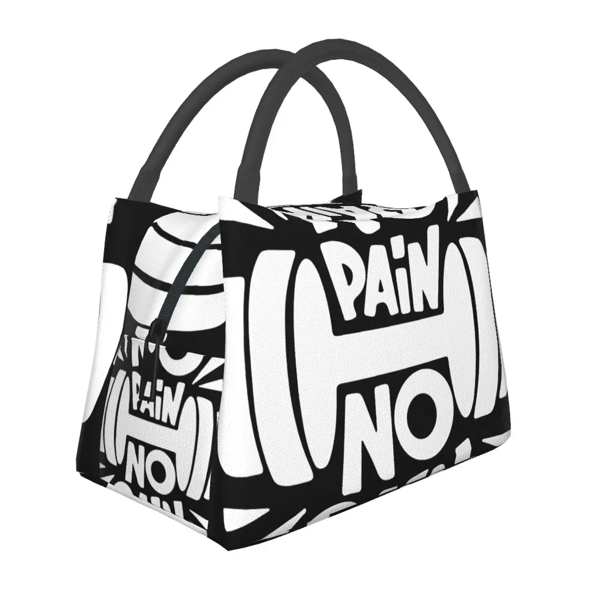 No Pain No Gain Portable insulation bag for Cooler Food Office Pinic Container