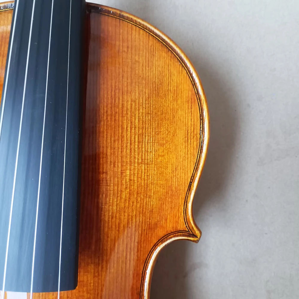 over 20 years tiger patterned maple Handmade violin 4/4 Italian oil varnish Retro Violin beginner Professional string instrument