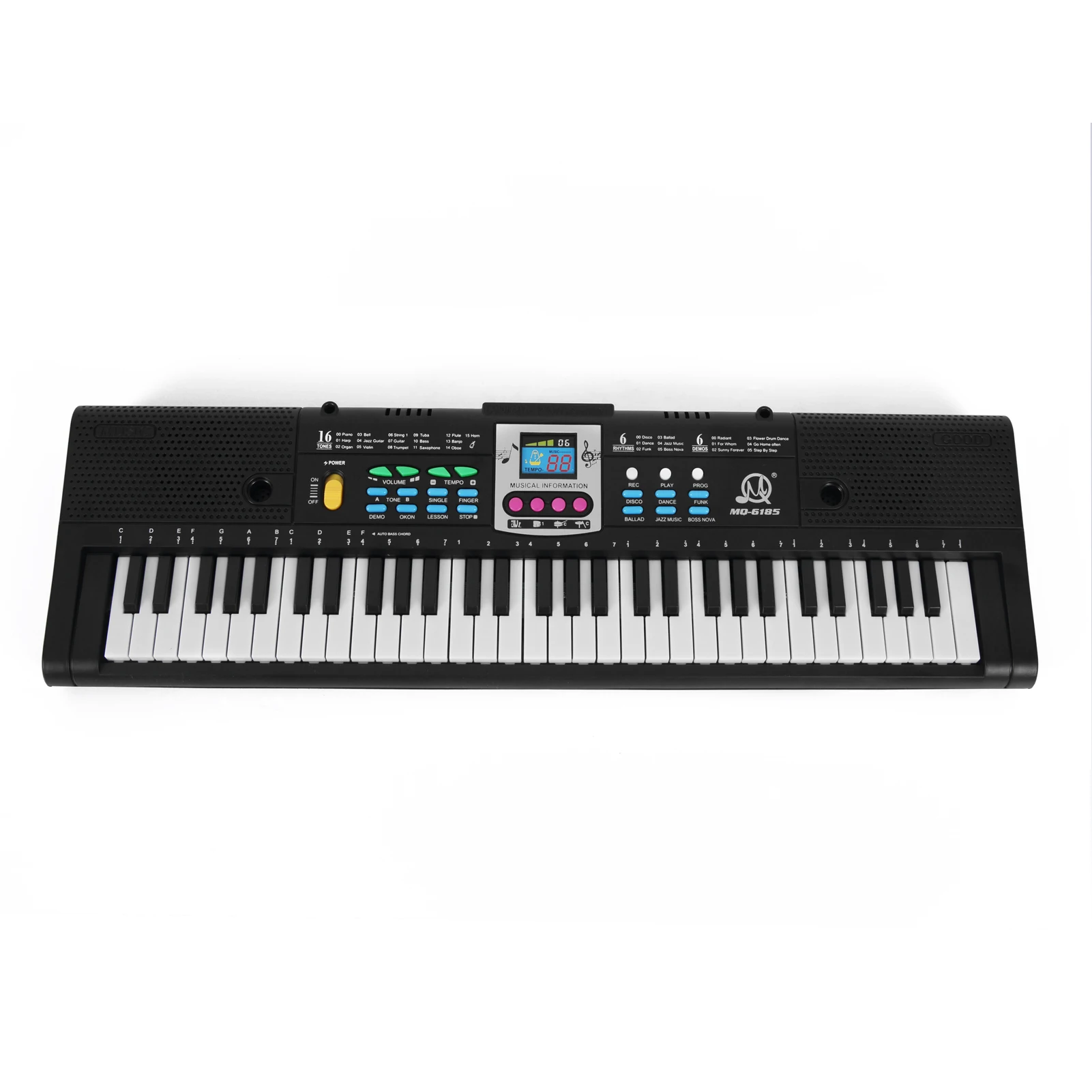 61-Tasten Digitale Musik Elektronische Tastatur Kinder Multifunktionales E-Piano für Klavierstudenten mit Mikrofonfunktion Musical