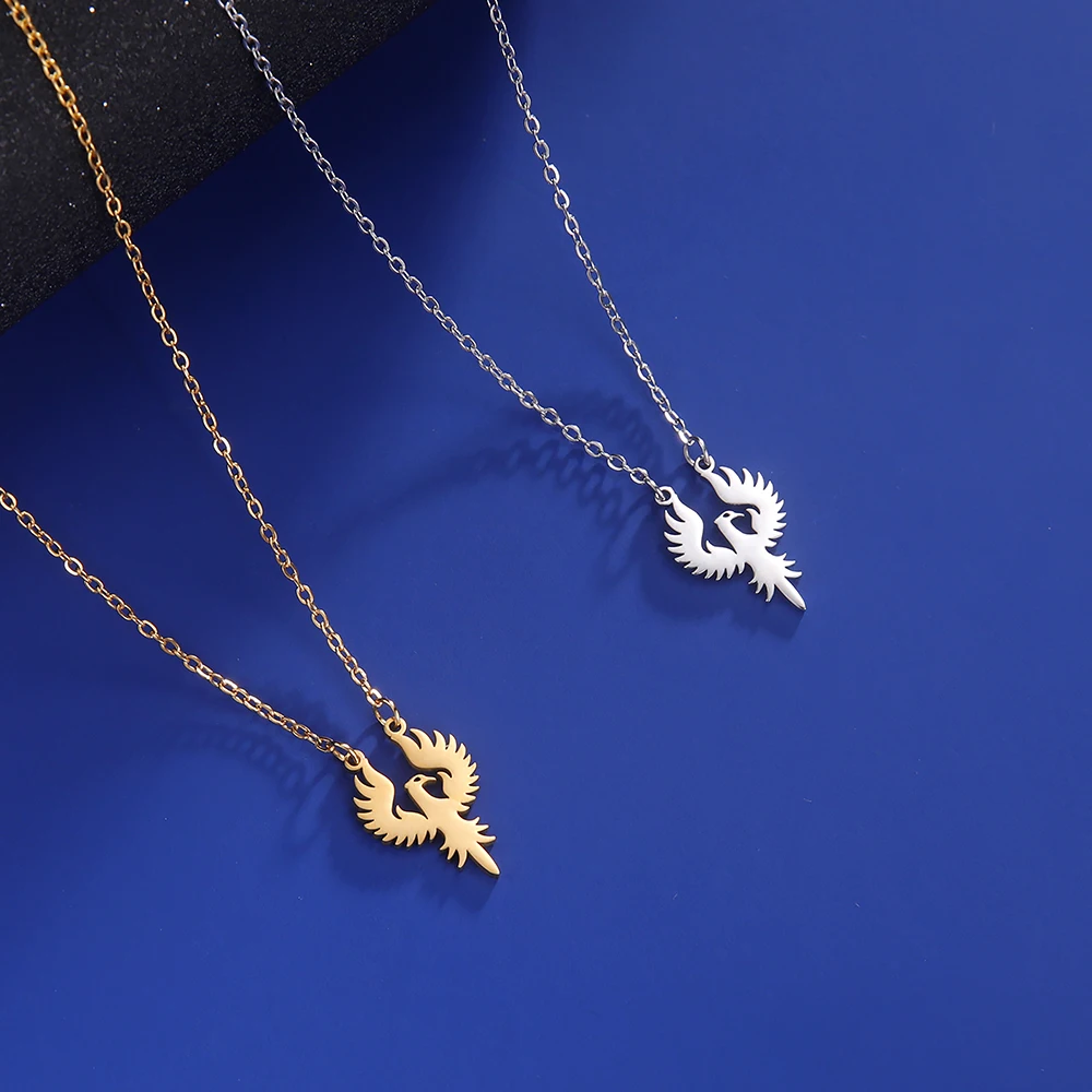 Phoenix Guardian Necklace Mythology Bird Pendant Protection