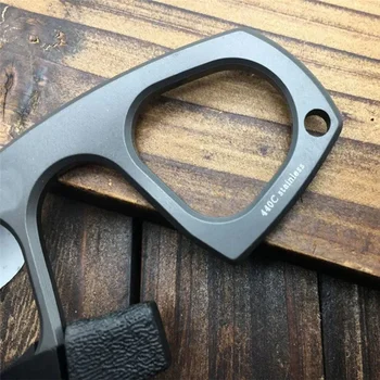 Fixed Blade Tactical Mini Neck Knife 440C Stainless Steel Titanium Oxide Outdoor Survival Knives Pocket Knife Camping Hunting 4