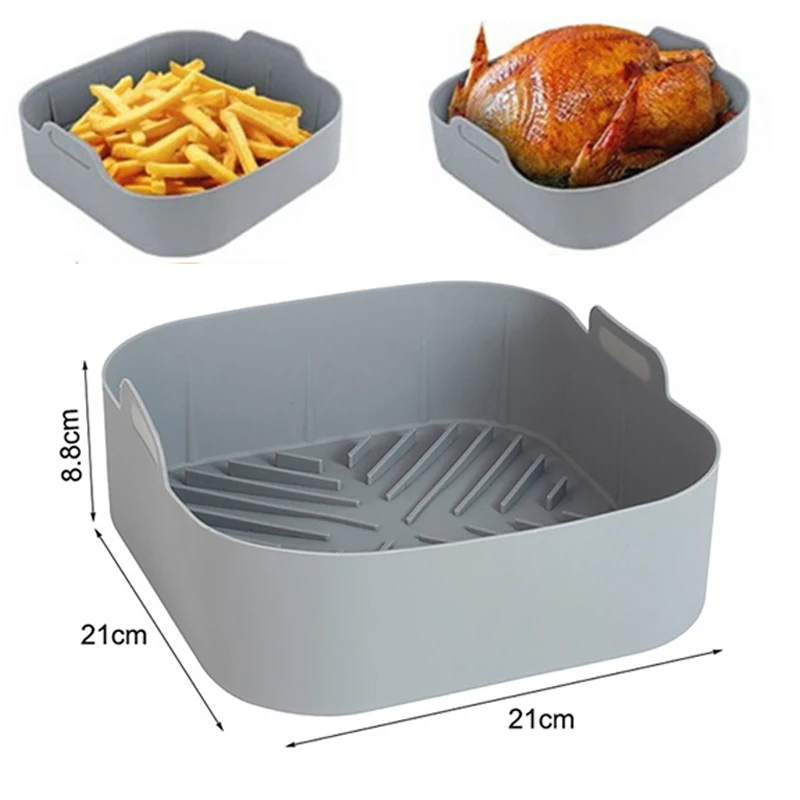 AirfryerSiliconeBasketBakingPanNonStickAirFryersOvenBaking
