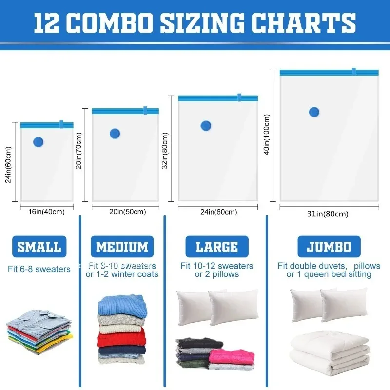 Thickened Vacuum Compression Bag Transparent Quilt Clothing Storage and Sorting Household