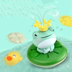 Jouets de bain pour bébé, jet d'eau électrique, Rotation flottante, Forg vert, arroseur, jeu de douche pour enfants, salle de bain 
