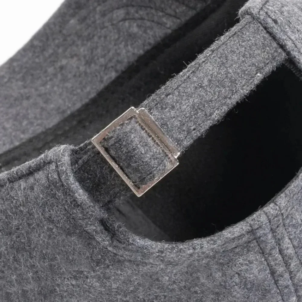 Men Baseball Cap Wool Winter Hat 2025 Thickened Head Circumference 56-60CM Hat Fashion Warm Trucker Cap Outdoor Sport 야구 모자