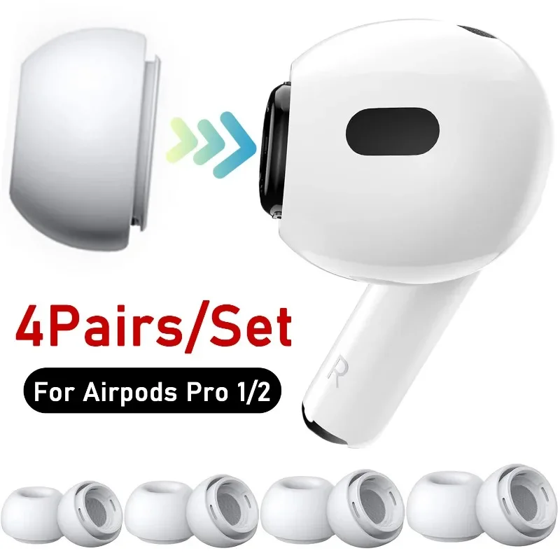 

Replacement Earbuds Tips for Airpods Pro 1 2 with Noise Reduction Hole Protective Cover for Apple Airpods Pro Ear-pads Eartip
