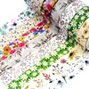 NEW 1PC 10M Decor Floral Leaves Japanese Paper Washi Tape Set for Scrapbooking Adhesive Masking Tape Cute Journal Stationery 1