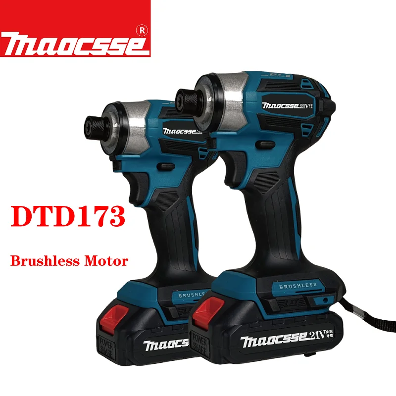 Maocsse DTD173 Electric Drill Tools Cordless Screwdriver Drill Suitable for Makita 18V battery Ce Screw Wireless Power Tool maocsse electric screwdriver wrench dtd173 brushless furadeira sem fio profissional 충전드릴 전동드릴suitable for makita 18vbattery tool