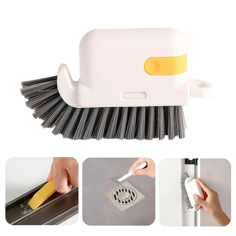 

3 In 1 Window Groove Cleaning Brush Multifunction Windows Slot Cleaner Household Sliding Door Track Clean Brush Home Clean Tool