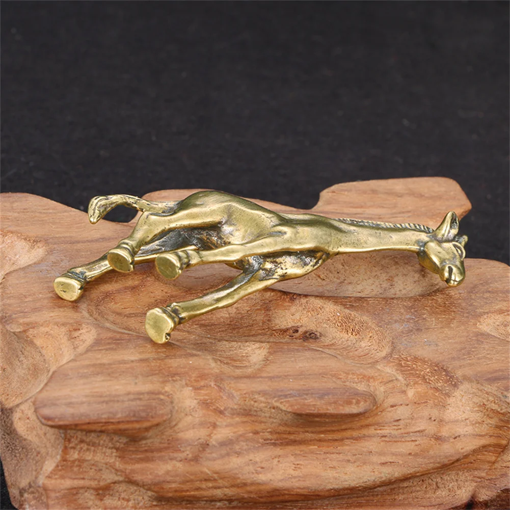 

Giraffe Ornament 1PC Distressed Figurines Home Decorations Pure Copper Solid Brass Statue Display High Quality
