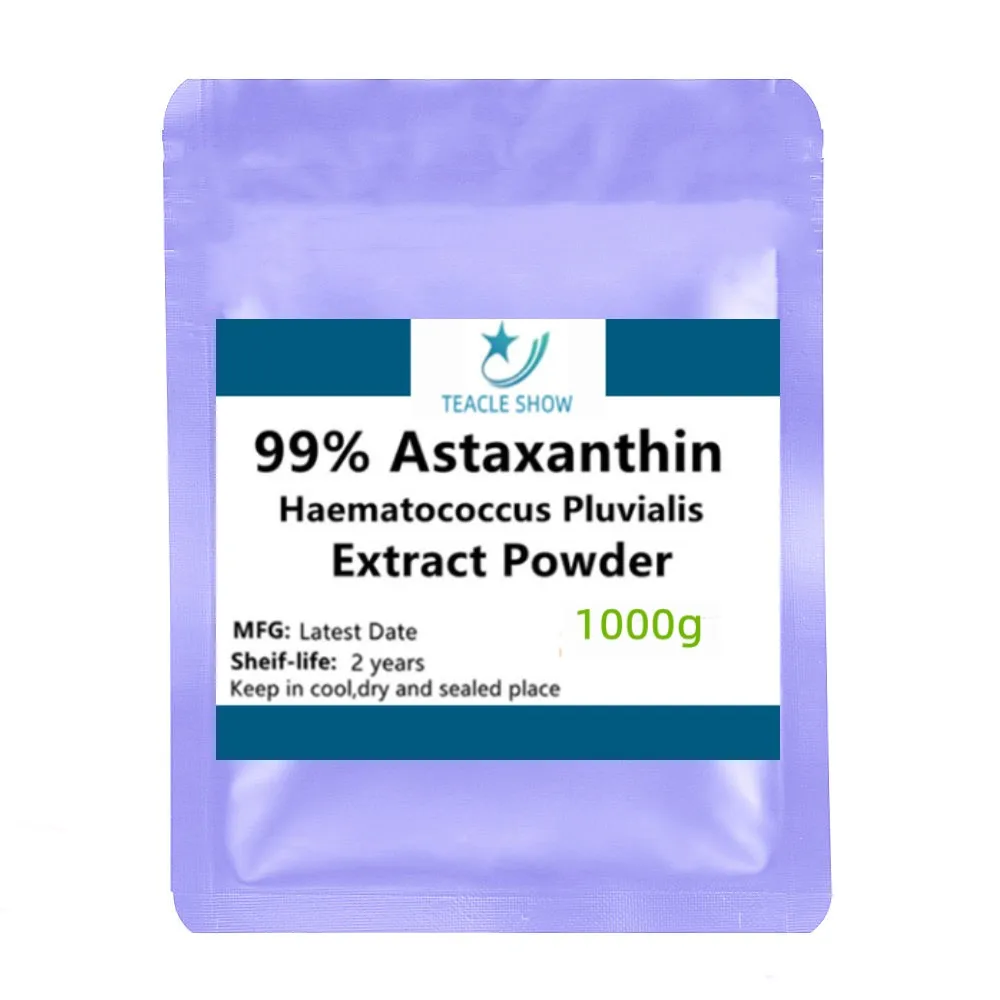 

50-1000 г натуральный 99% астаксантин, гематококк опухолевой, бесплатная доставка