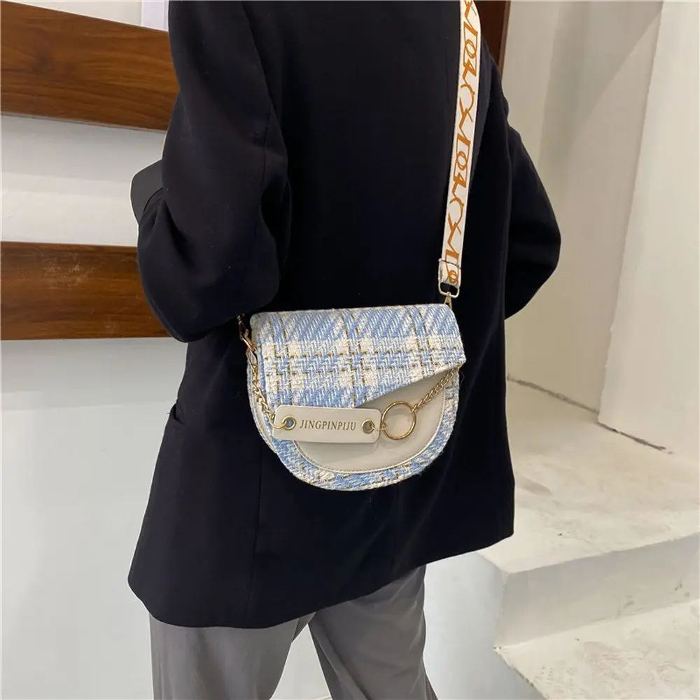 

Elegant Simple Over The Shoulder Network Style Phone Cross-Strap Crossbody Bag Handbag Saddle Bag Women's Bag