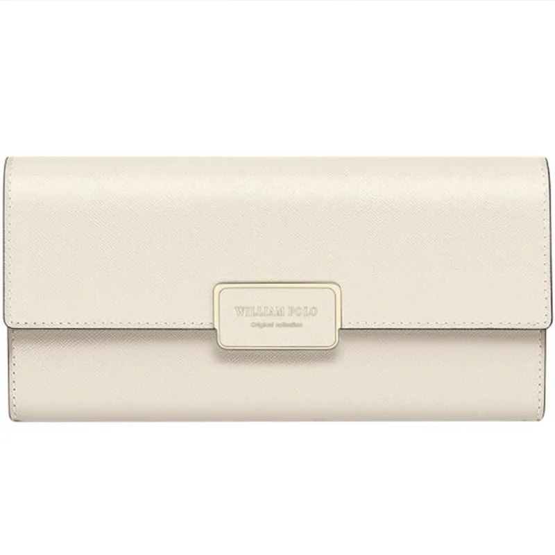 

Men's long men's wallet anti-theft brush wallet driver's license bag leather large capacity wallet POLO218139