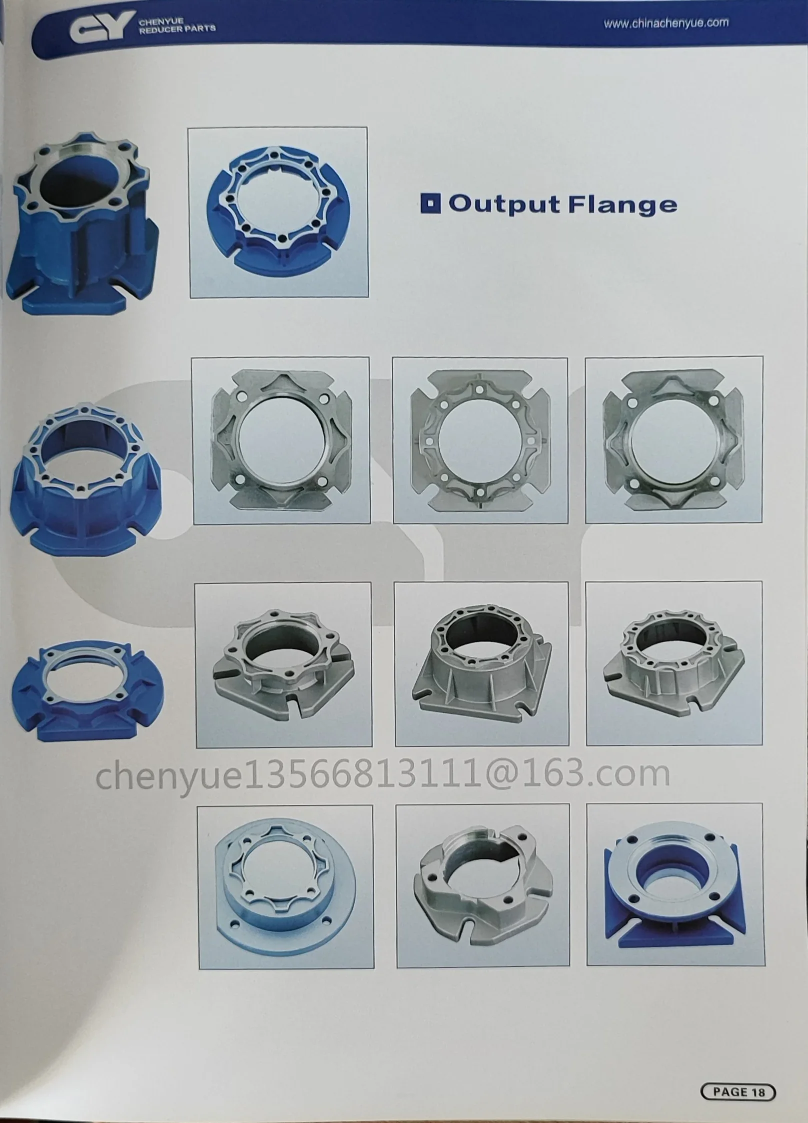 CHENYUE Output Flange FA FB FC FD FE for Worm Gearbox Worm Gear Reducer NMRV050 NMRV50 RV50 RV050