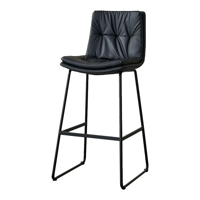 Nordic Luxury Bar Chairs Household High Stools Modern And Minimalist Bar Chairs Backrest Internet Famous Front Desk Chair