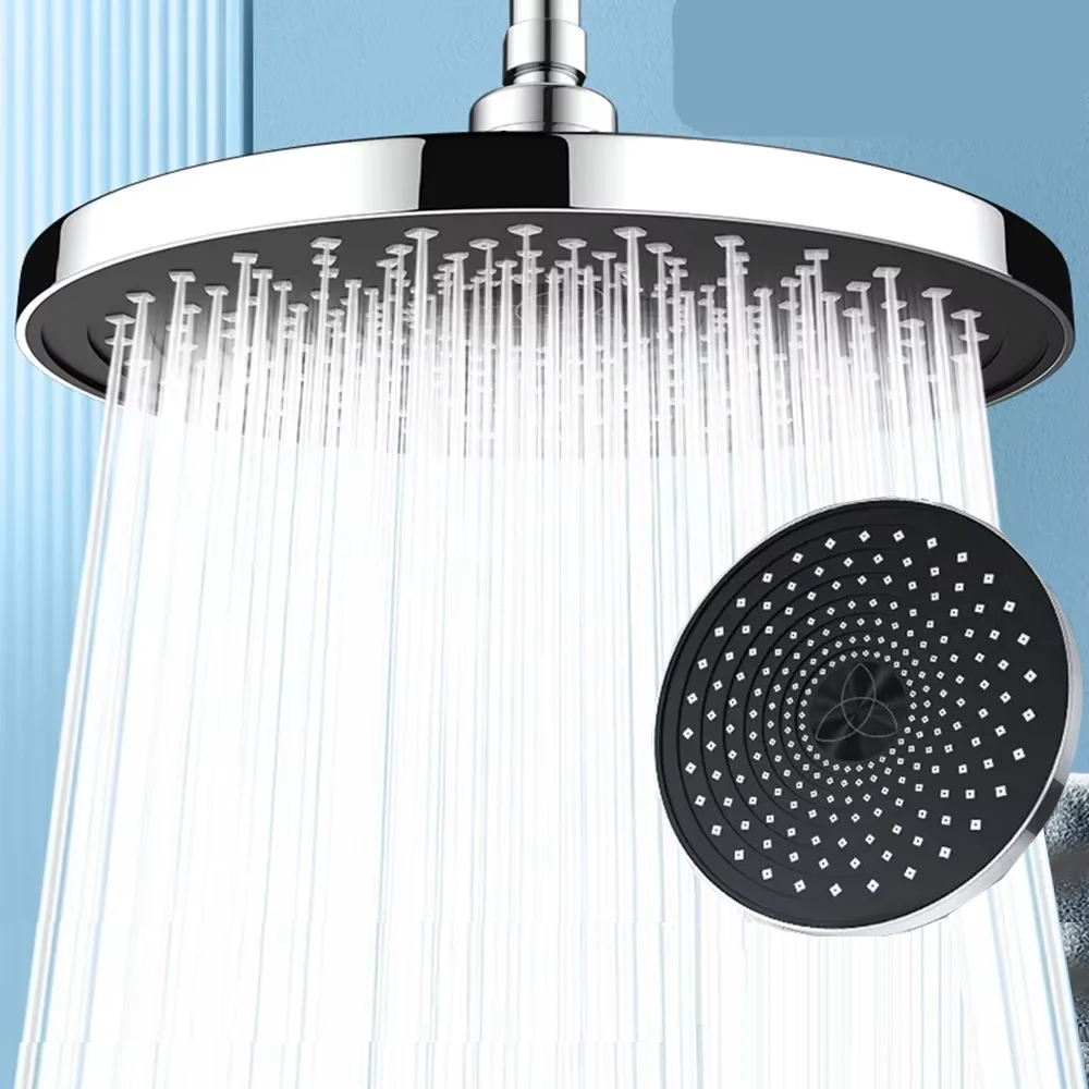 Ceiling Mounted High-Pressure Rainfall Shower Head Set with Three Flow Modes