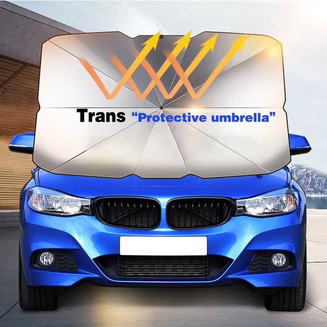 Autó Napfényes Esernyő Nap Árnyék Védő Parasol Nyári Napsütéses Szélvédő Védelmi Kiegészítők Automatikus Árnyékoláshoz - Image 2