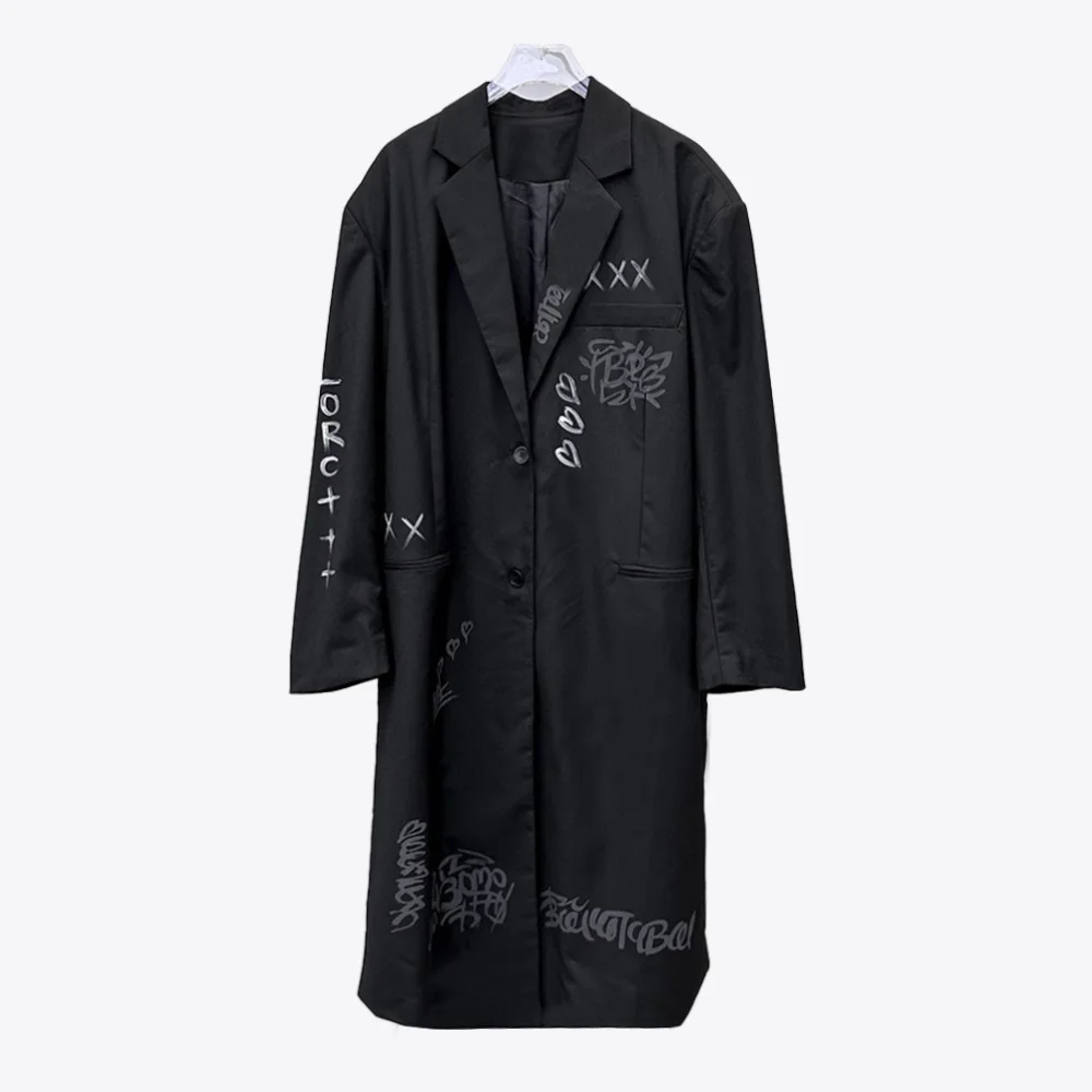 

NIGO Lettered Graffiti Long Blazer Jacket Ngvp #nigo6646