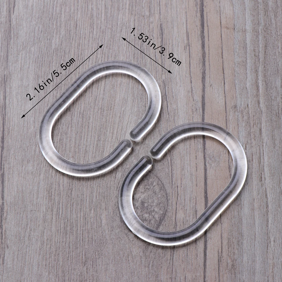 24 Anneaux Rideau Métal Argent – Diamètre Intérieur 40 Mm (pour Tringles 35 Mm)