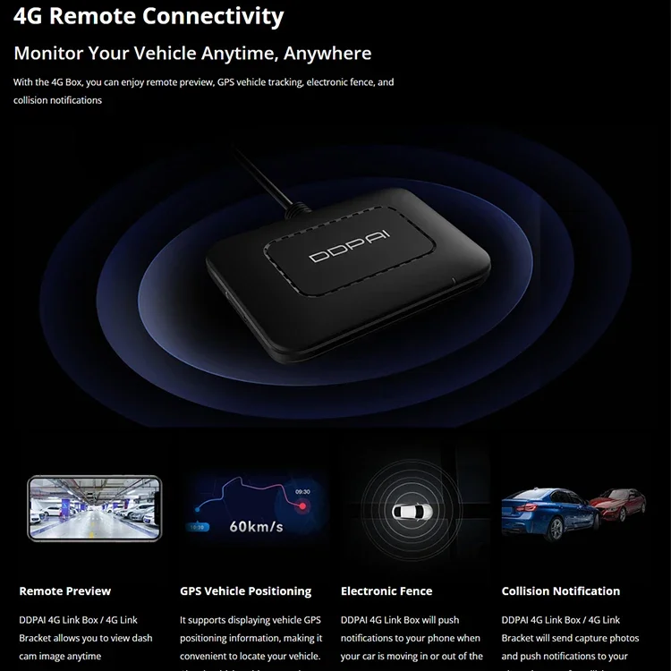 DDPAI X2S pro Dashcam 4G remote parking Dual-recording DDPAI Dash cam