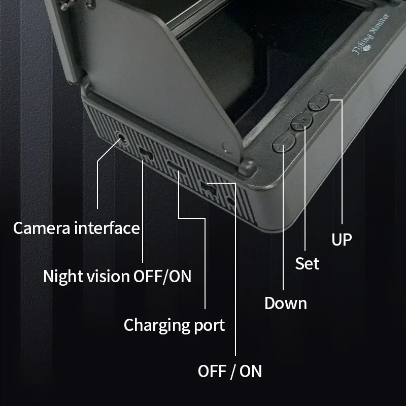  ī޶ LCD ð ī޶, 1080p, 4.3 ġ, , 6 ð , ߰ ð,   ٴٿ, 15 m, 30m