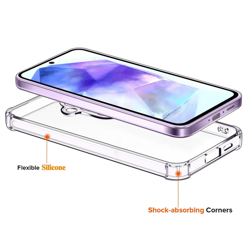Sleek Transparent Protective Phone Case - Crystal Clear Back Cover