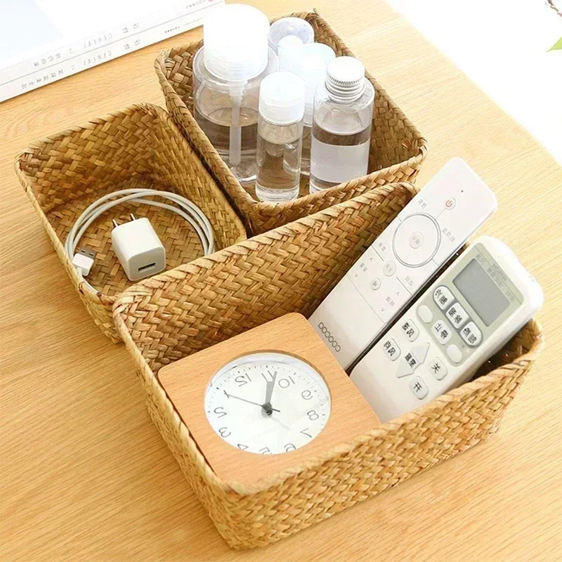 Natural Woven Seagrass Multipurpose Storage Basket