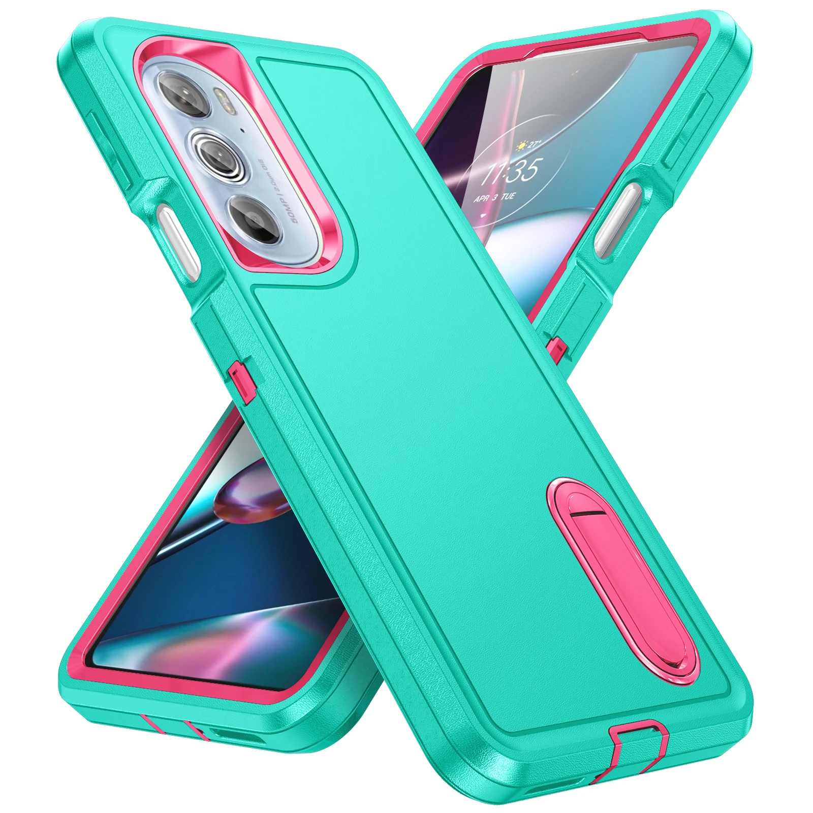 Drop Protection Three Layer Hard Case for MOTOROLA MOTO Edge 30 Pro Anti-Knock Strong Phone Cover for MOTO Edge 30 Pro Cases moto g stylus 5g case