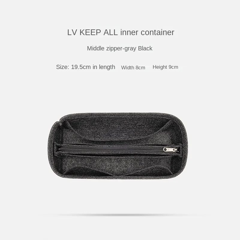 For LV City Keepall Nano Xs Felt Inner Bag Support Shape Easy Storage Bag  Accessory Handbag Insert Organizer Lining