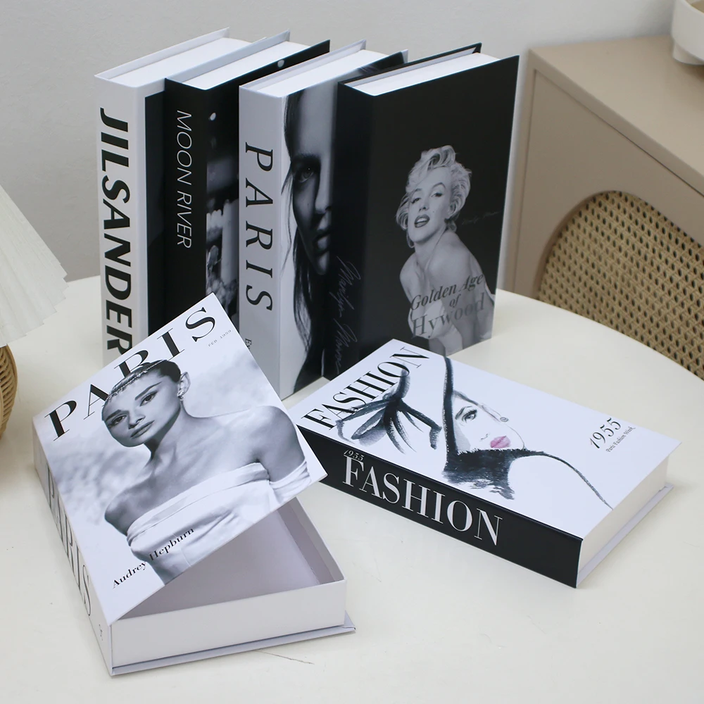 

Аксессуары для дома, современное настольное украшение, модная Имитация книги, журнальный столик, фотография, журнальный столик, реквизит