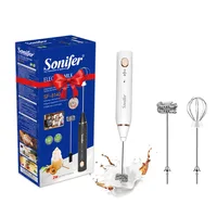 Powerful Milk Frother Wand Ultra Fast Handheld Drink Mixer Electric Whisk Foam Maker for Coffee,Lattes,Cappuccino,Frappe,Matcha 1