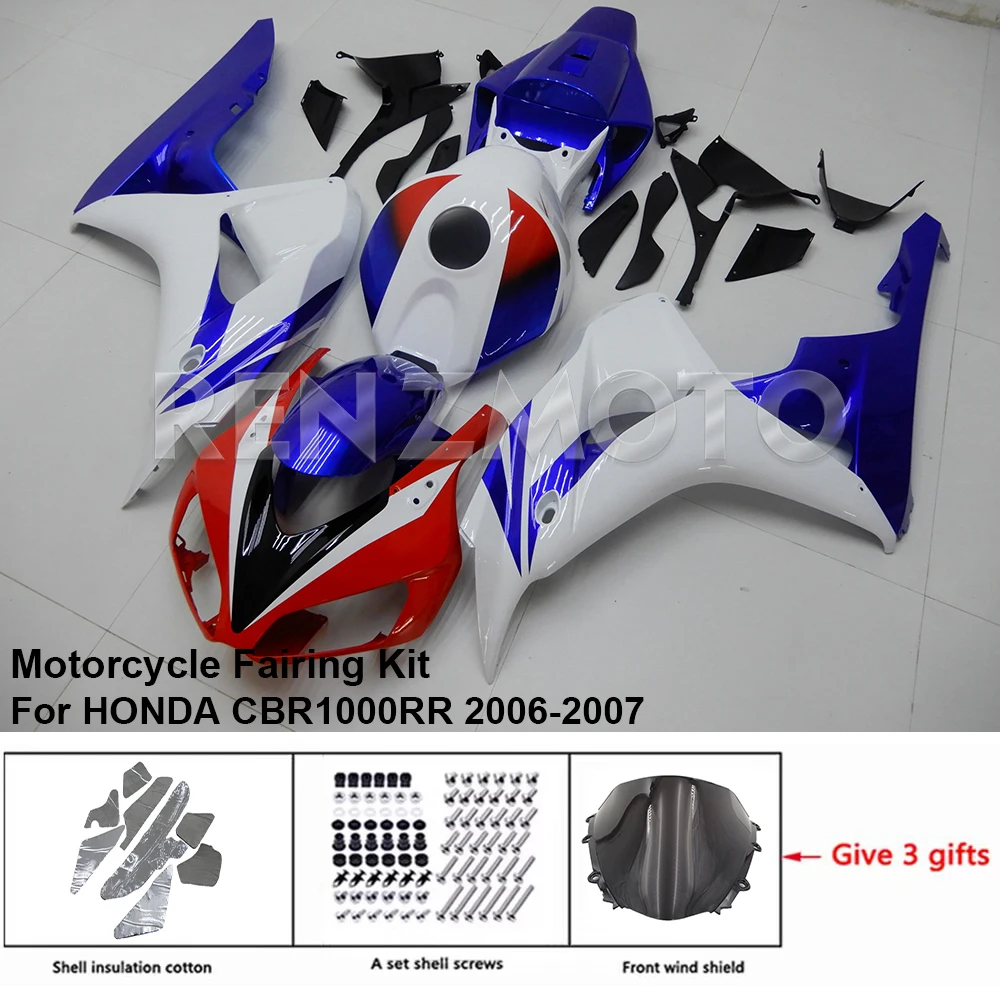 

Motorcycle Fairing Set Body Kit Plastic For HONDA CBR1000 RR CBR1000RR 2006-2007 Accessories Injection Bodywork H1007-119A