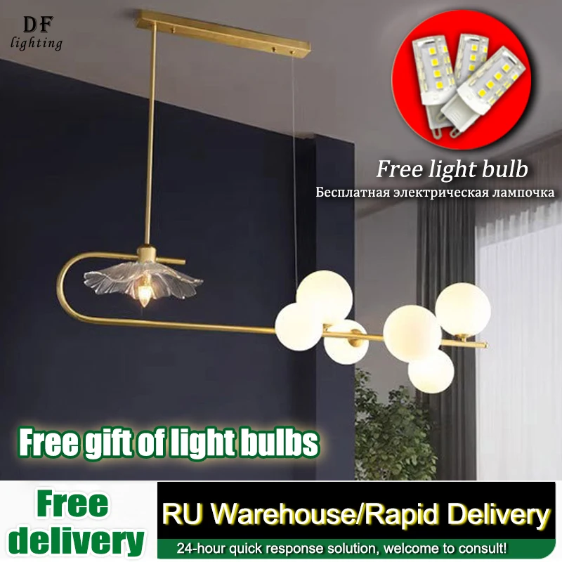 Ceiling chandeliebubble chandelier luxurious living room lighting Bedroom Crystal Lamp  Light glass ball dining light Home Decor