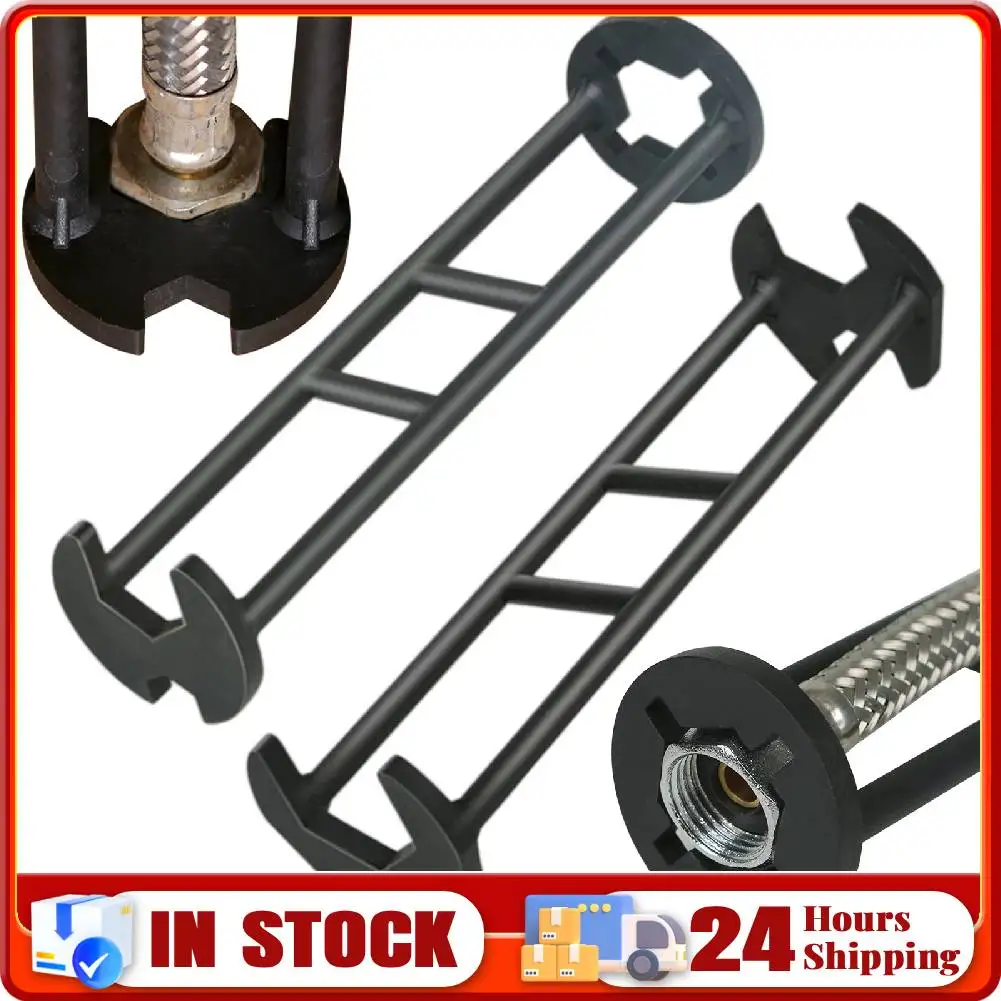 NEW Multifunctional Sink Wrench Basin Wrench Four-jaw Hex Spanner Universal Plumbers Tool for Tight Spaces Kitchen Bathroom Home