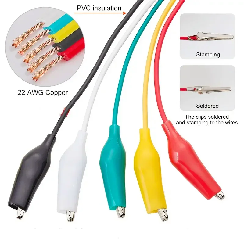 Alligator Clips 10pcs 45mm Wires alligator clips