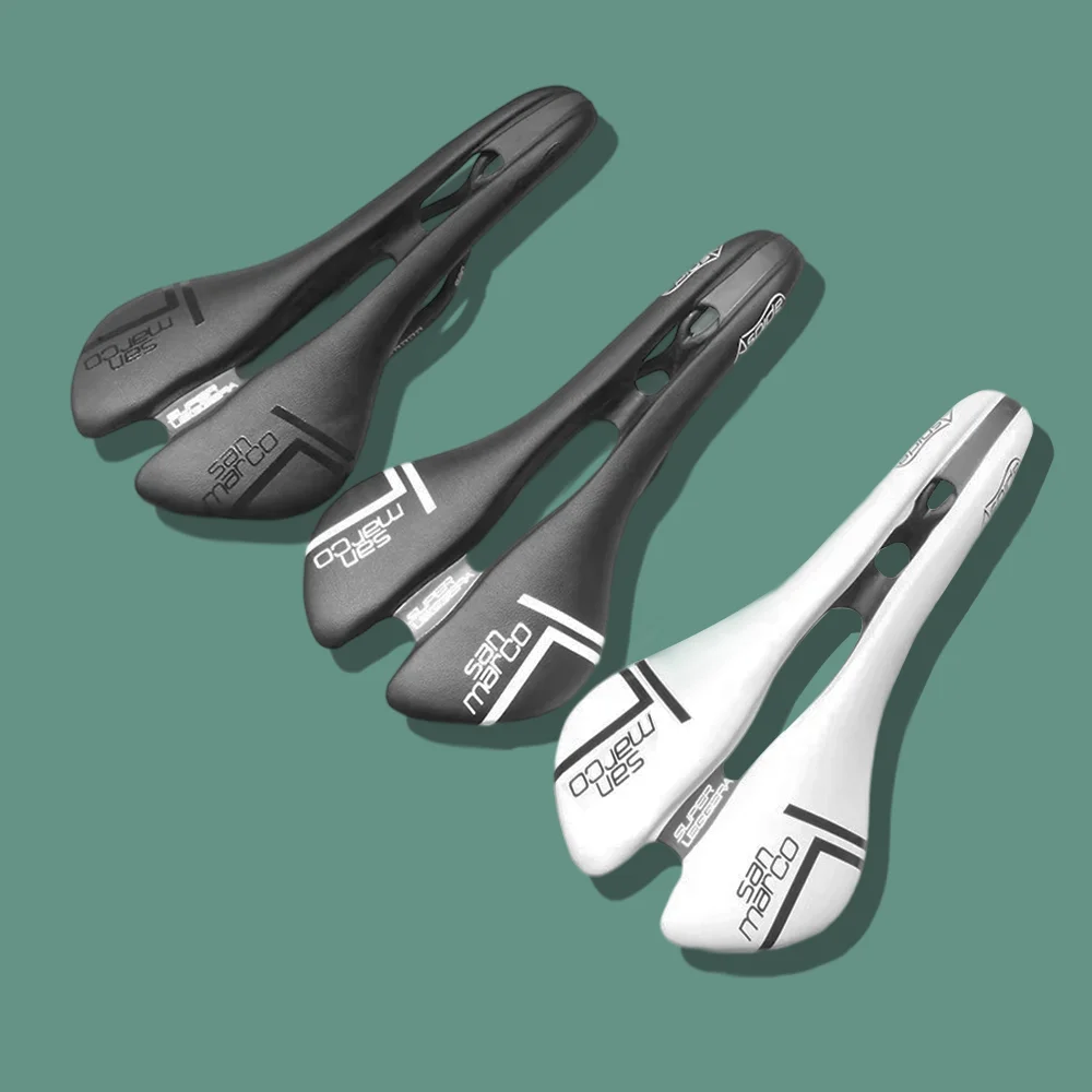 Bicycle Saddle San Marco Saddle Aspide Carbon Road Bicycle Saddle Man Women Racing Bike Seat MTB Mountain 131mm Carbon Rails Bicycle Accessories