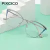R56771 Fashion Cat Eye Hollow Out Presbyopic Eyewear Dioptric +0.5 ~ +3.0 Women New Metal Coloured Eyebrow Frame Reading Glasses 2
