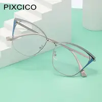 R56771 Fashion Cat Eye Hollow Out Presbyopic Eyewear Dioptric +0.5 ~ +3.0 Women New Metal Coloured Eyebrow Frame Reading Glasses 2
