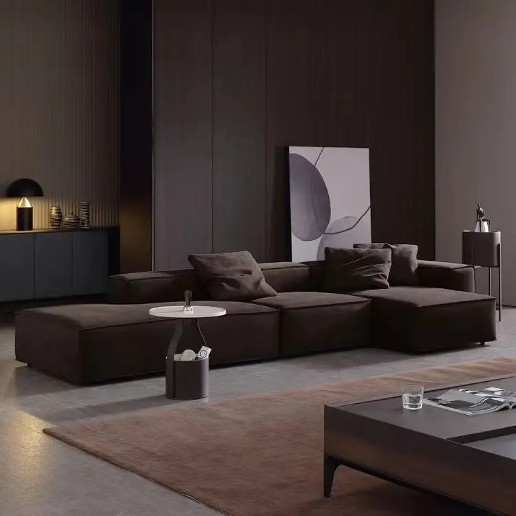 

Italian minimalist tofu block sofa