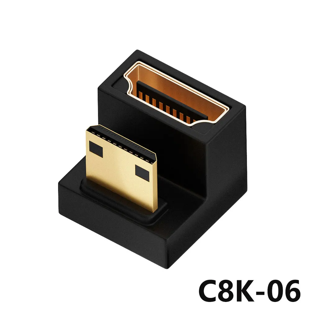 HDMI-Buchse C8K-01Straight Head/- C8K-07 auf Mini Micro mit Lichtunterstützung 8K High-Definition-Adapter C-Typ-Adapter UHD2.1 – Detail 10
