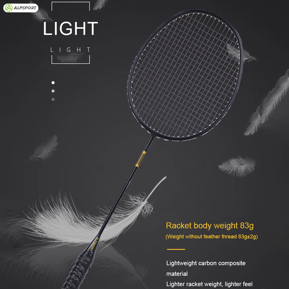 ALP ZJ2.0 Pro 100% Carbon Fiber Badminton Racket