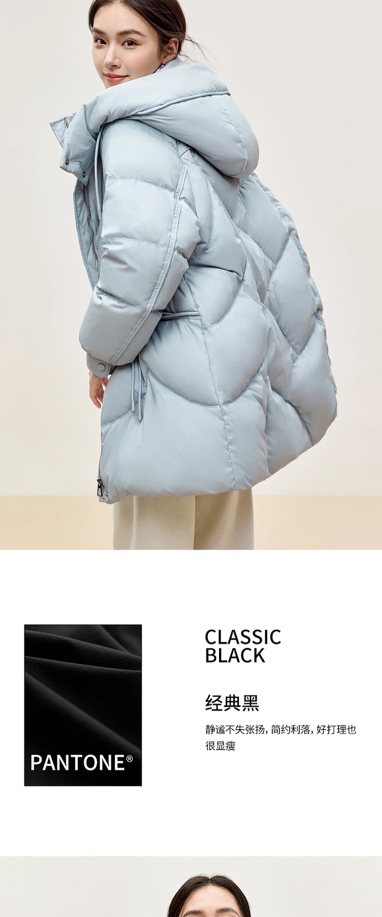 SENTUBILA 90% White Duck Down Coat Women 2024 Winter Thick Stand Neck Long Down Coat Puffer Jacket Women Outerwear W44Y56274