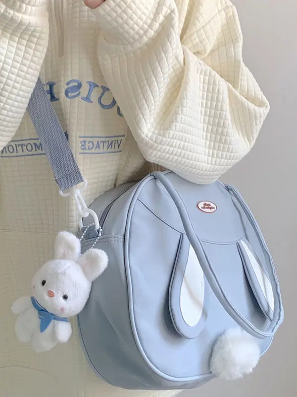 JIAERDI Rabbit Cute Y2k Handbag Women Vintage Harajuku Pu Leather Casual Shoulder Bag Female Large Capacity Kawaii Tote Bag Chic