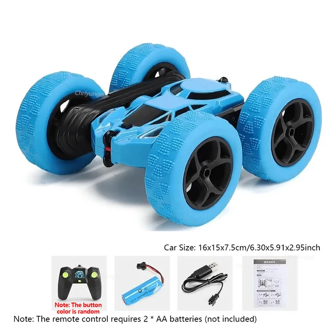 RC Stunt Car Children Double Sided Flip 2.4G Remote Control 360 Deree Rotation Off Road Drift RC Car Gifts For Kids Adults Boys 6