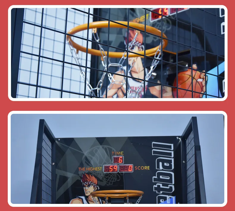 Ordinary folding basketball machine _11