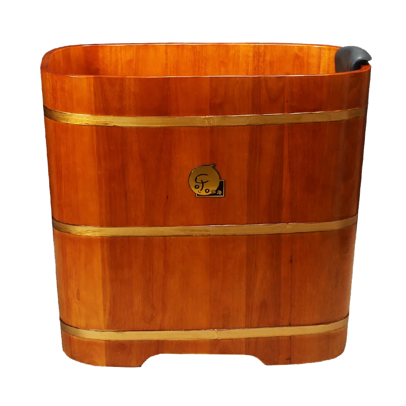 Oak bathtub, bathtub for small household use, solid wood bathtub, full body bathtub for adults