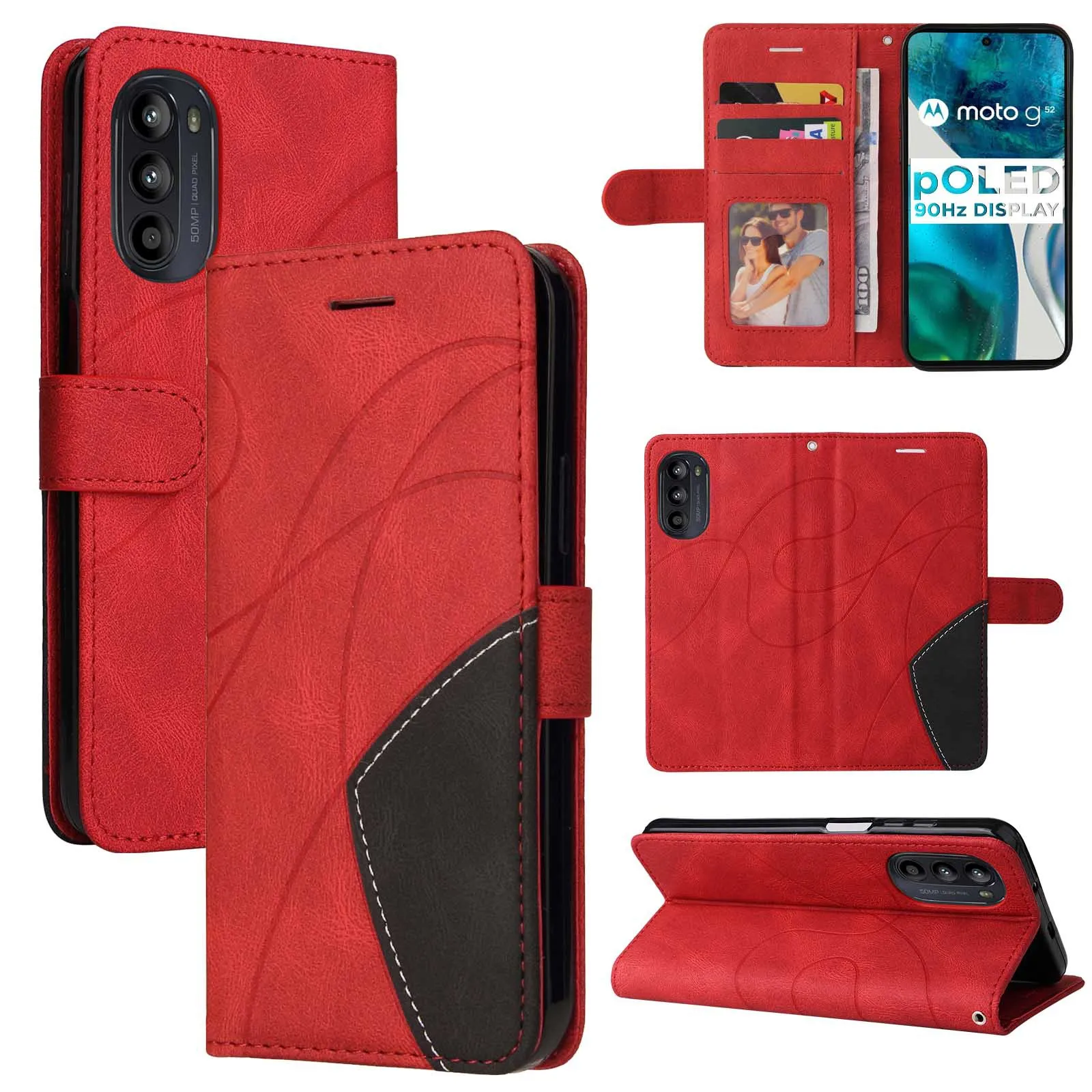 Wrist Rope Leather Flip Wallet Case - Stylish and Functional Cover