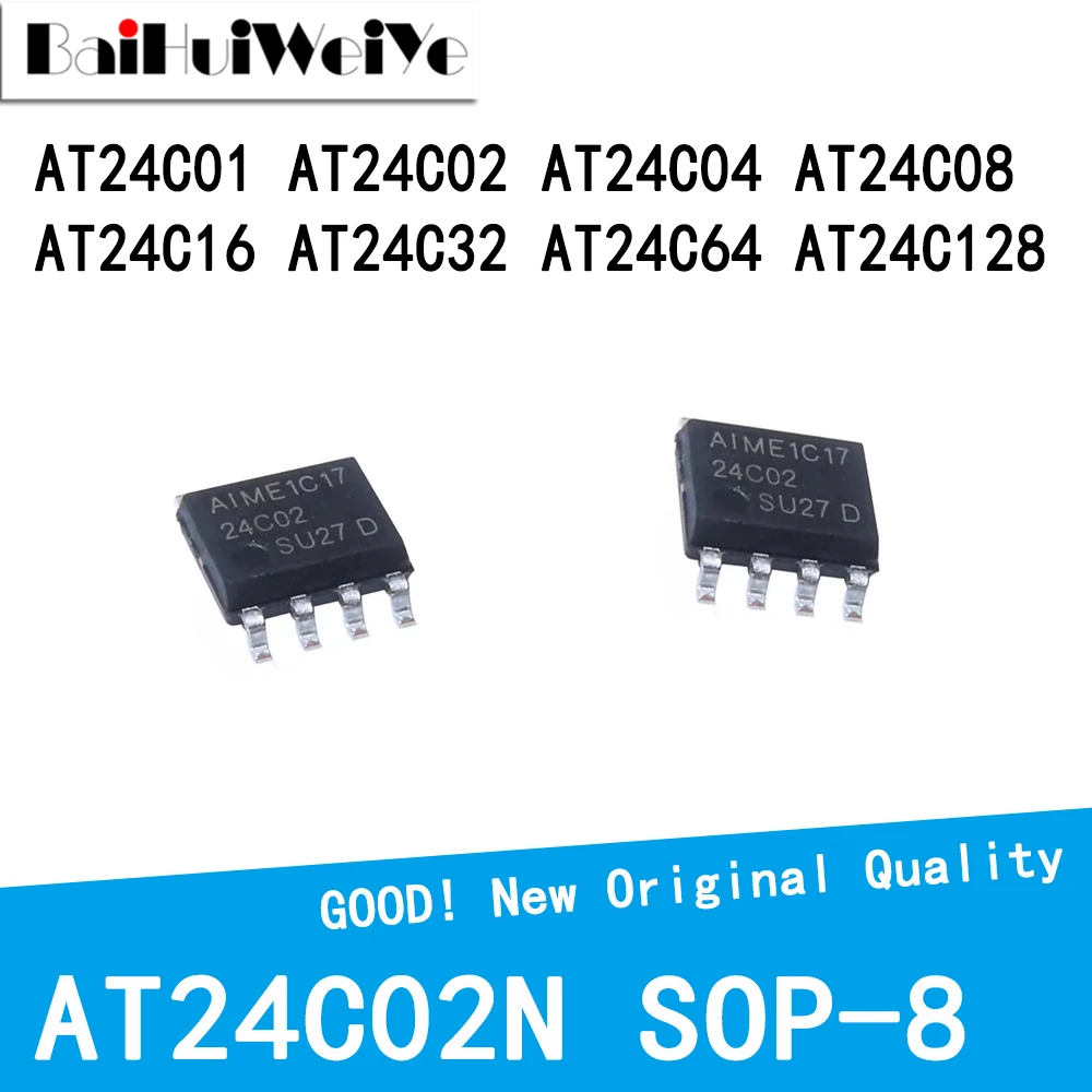 10PCS/LOT AT24C01 AT24C02 AT24C04 AT24C08 AT24C16 AT24C32 AT24C64